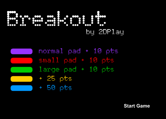 Breakout 2DPlay